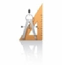 picture of math compass and triangle
