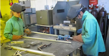 picture of students in prototyping lab